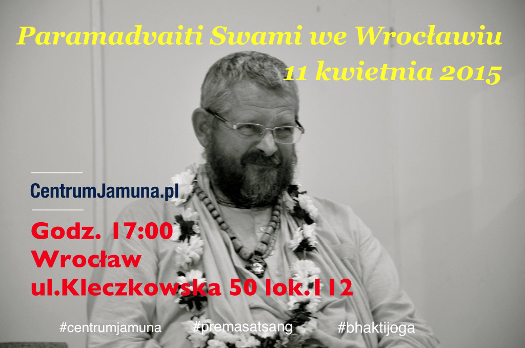 Paramadvaiti Swami we Wrocławiu 11 kwietnia 2015